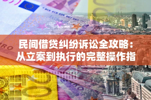 北京民间借贷纠纷诉讼全攻略：从立案到执行的完整操作指南