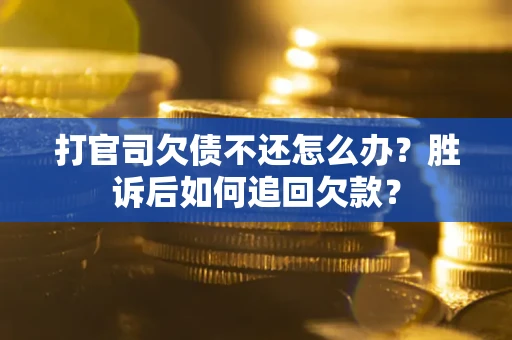 北京打官司欠债不还怎么办？胜诉后如何追回欠款？