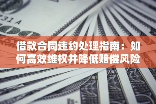 北京借款合同违约处理指南：如何高效维权并降低赔偿风险？