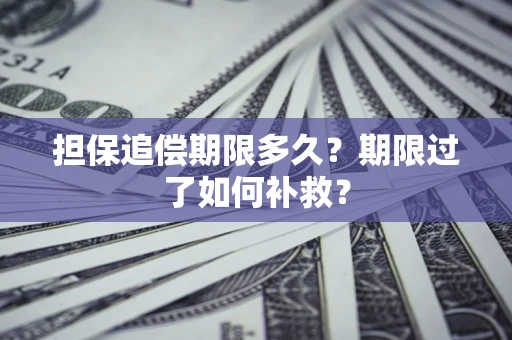 北京担保追偿期限多久？期限过了如何补救？