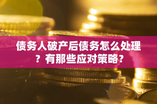 北京债务人破产后债务怎么处理？有那些应对策略？